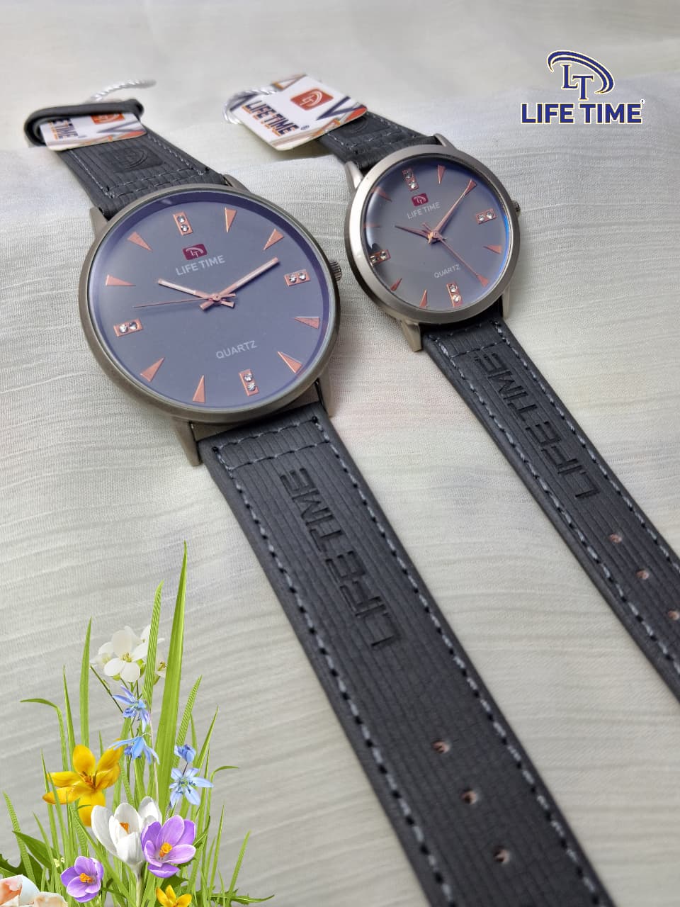 LIFE TIME Premium Quartz Watch for Men – Stylish Leather Strap Wrist Watch
