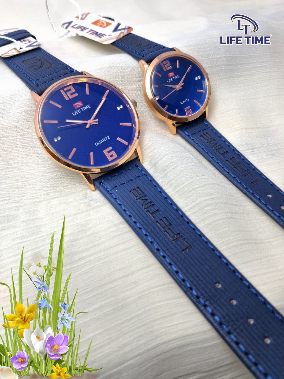 LIFE TIME Premium Quartz Watch for Men – Stylish Leather Strap Wrist Watch
