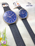 LIFE TIME Premium Quartz Watch for Men – Stylish Leather Strap Wrist Watch